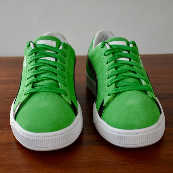 🆕 Puma Green Suede Classics - Picture 2 of 8